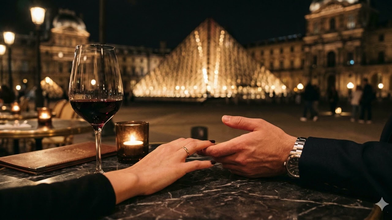Midnight at the Louvre ✨ Romantic Paris Jazz for Your First Date