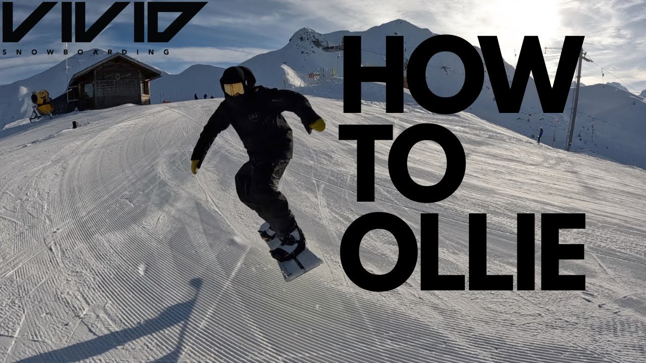 HOW TO OLLIE ON A SNOWBOARD