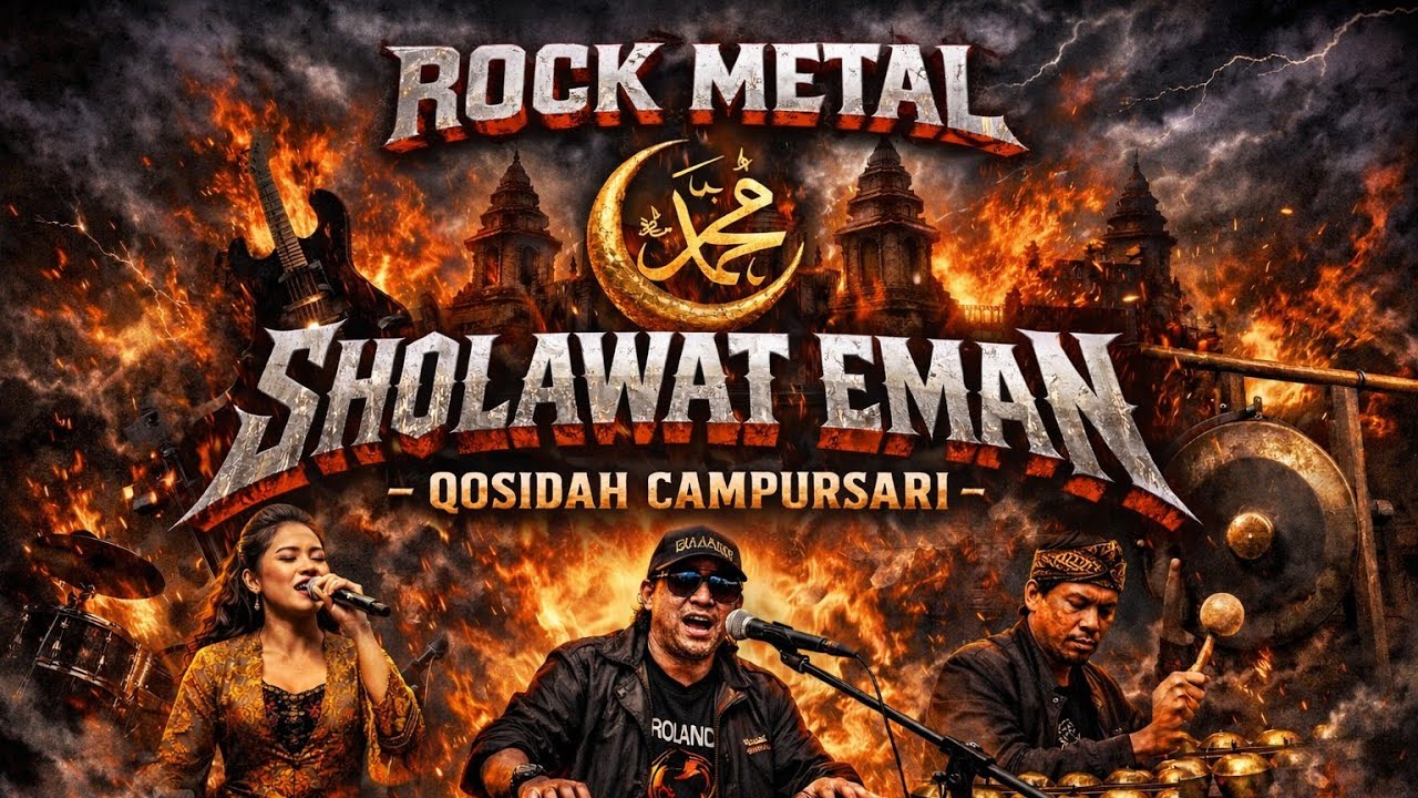 🎸🔥 ROCK METAL SHOLAWAT EMAN – QOSIDAH CAMPURSARI | ADI LARAS MALANG JAWA TIMUR 🔥🎤