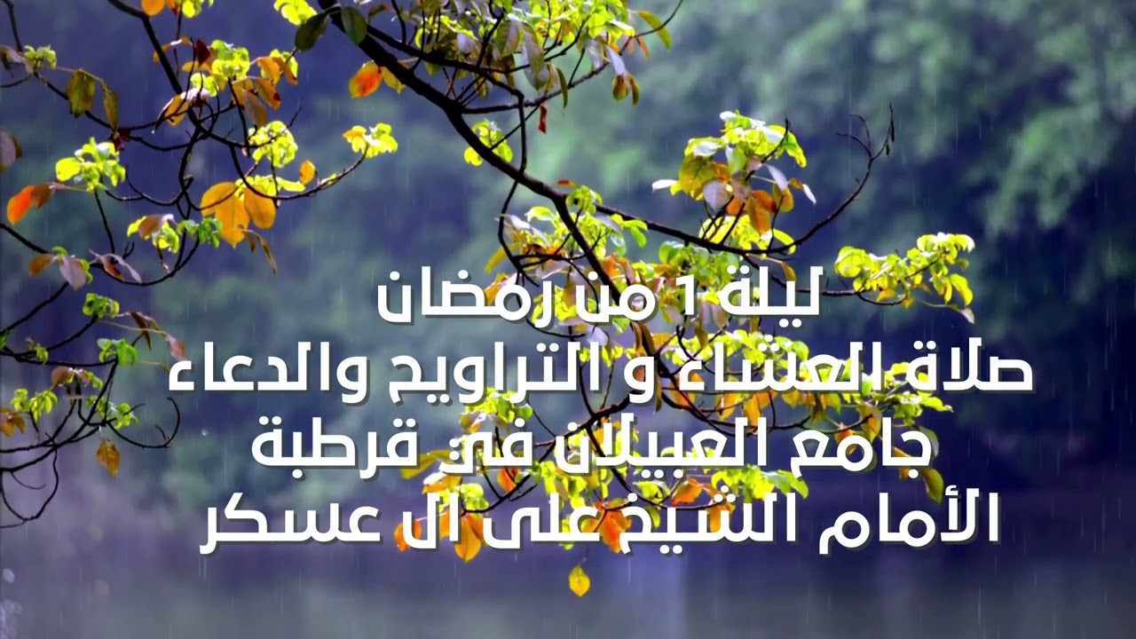 السعودية -  الرياض - ليلة 1 من رمضان صلاة العشاء والتراويح والدعاء