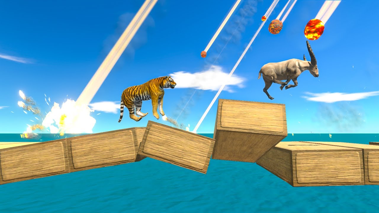 Who Can Cross the Meteors Bridge - Animal Revolt Battle Simulator