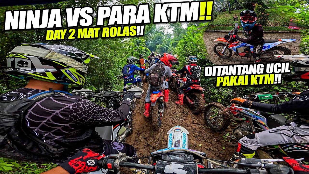 SMUA PADA PAKEK KTM 300 CC !! AKU PAKAI NINJA 200CC SENDIRI !! (MAT Rolas #6)