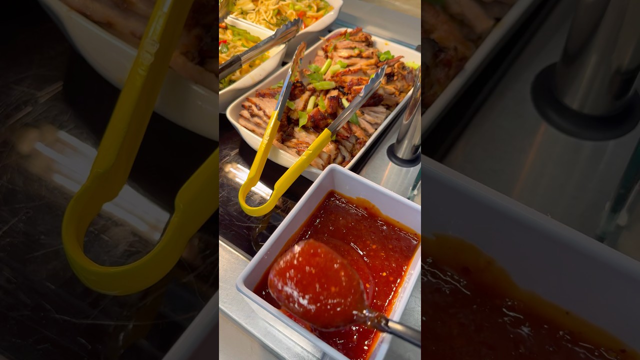 Oriental Fire &ndash; BBQ Char Siu Pork & Thai Garden Fried Rice 🔥🍚✨#shorts