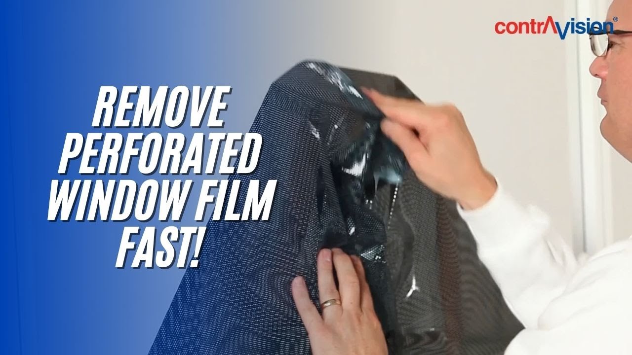 How To Remove Window Film - Contra Vision Performance
