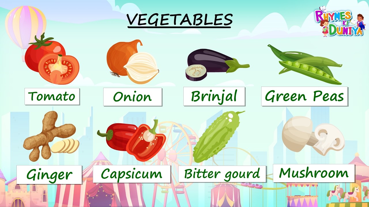 Vegetable Are Awesome! Learn Their Names with Fun! Jump Into vegetable  Names Every Kid Should Know!