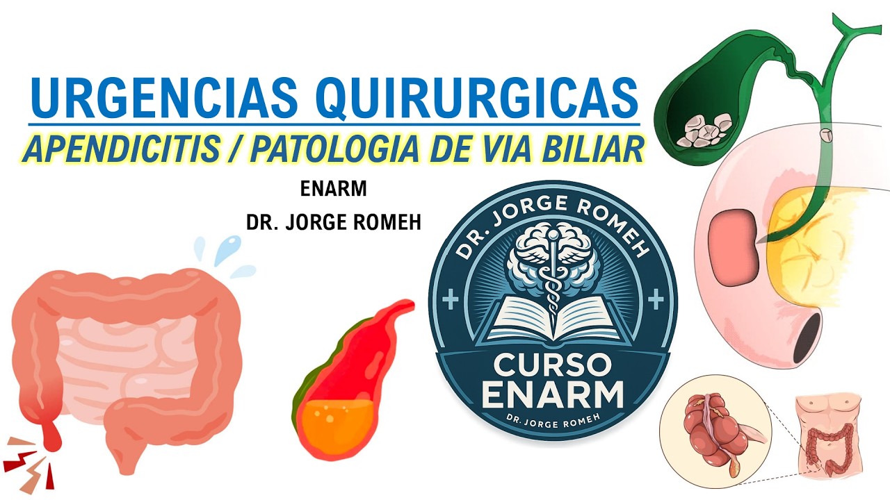 URGENCIAS QUIRURGICAS (APENDICITIS / PATOLOGIA DE VIA BILIAR) - ENARM - TODO LO QUE DEBES SABER