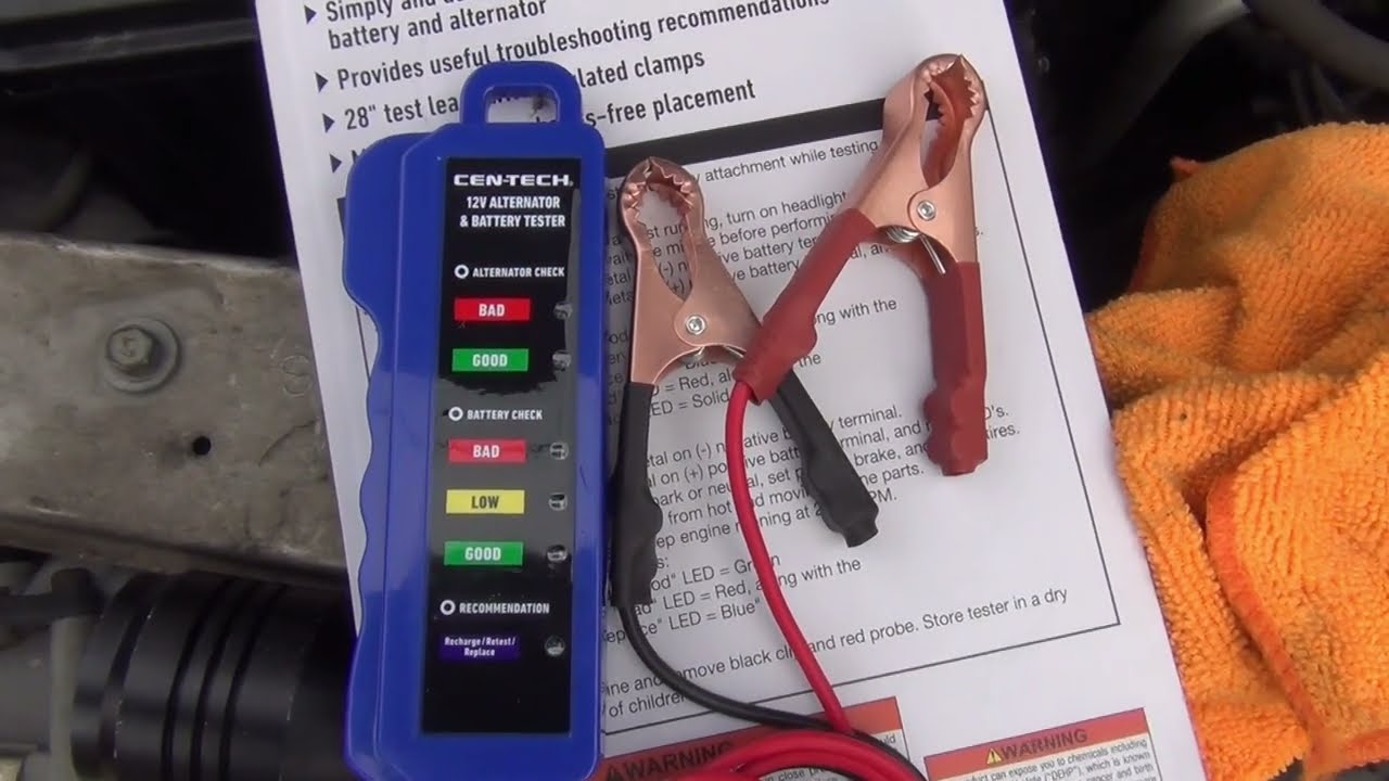 Review: Cen-Tech 12V Alternator & Battery Tester