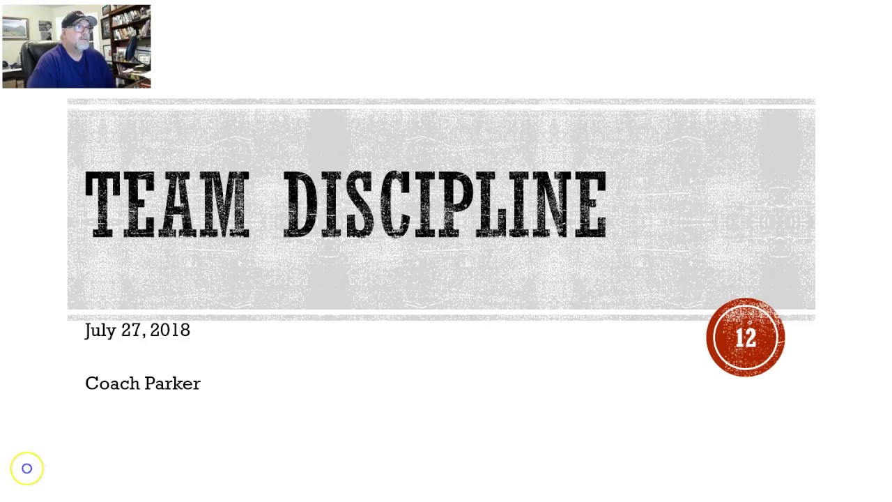 Coaching Youth Football - Team Discipline - Coach Parker