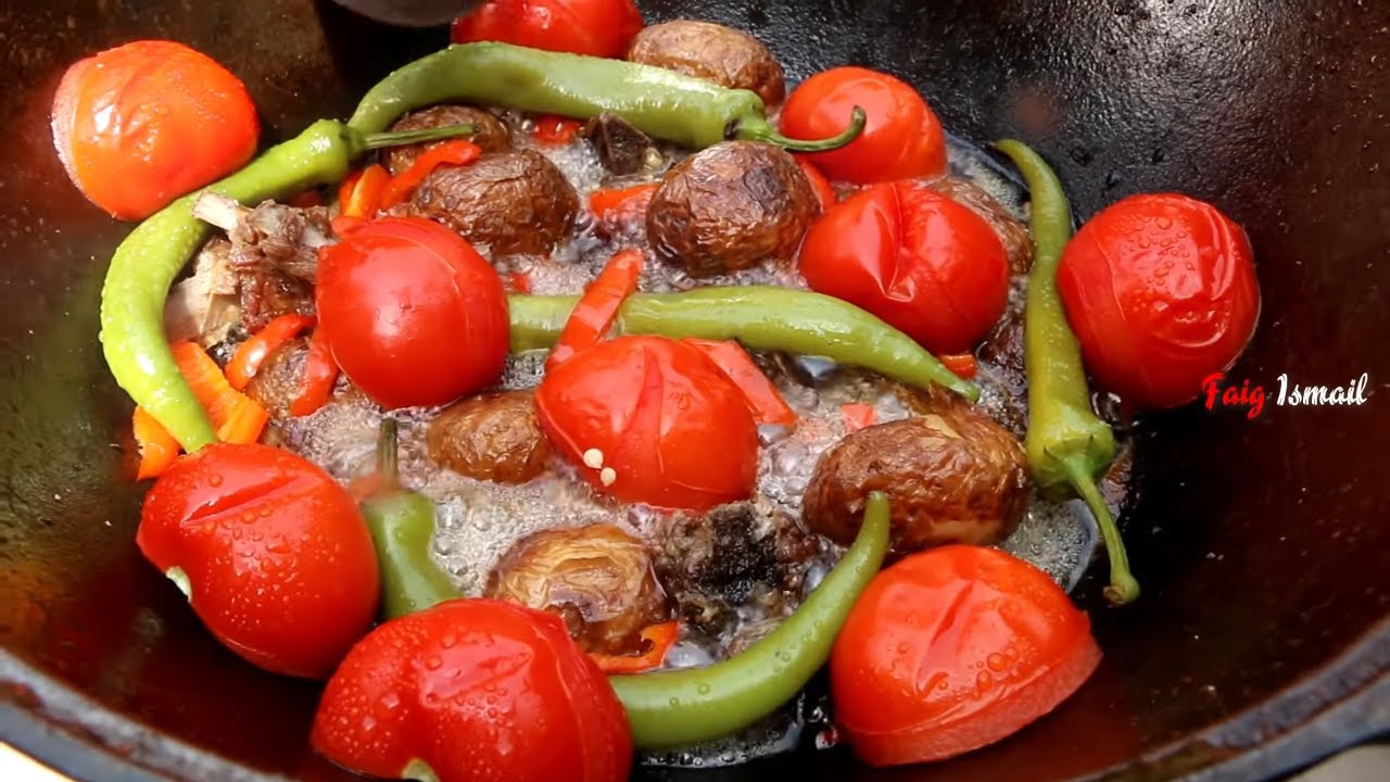 Казан кабаб На углях Азербайджанская кухня