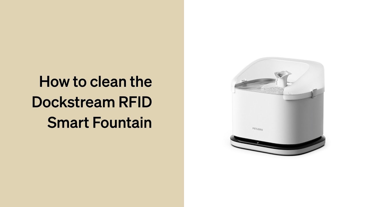 How to Clean the Fountain | Petlibro Dockstream RFID Smart Fountain