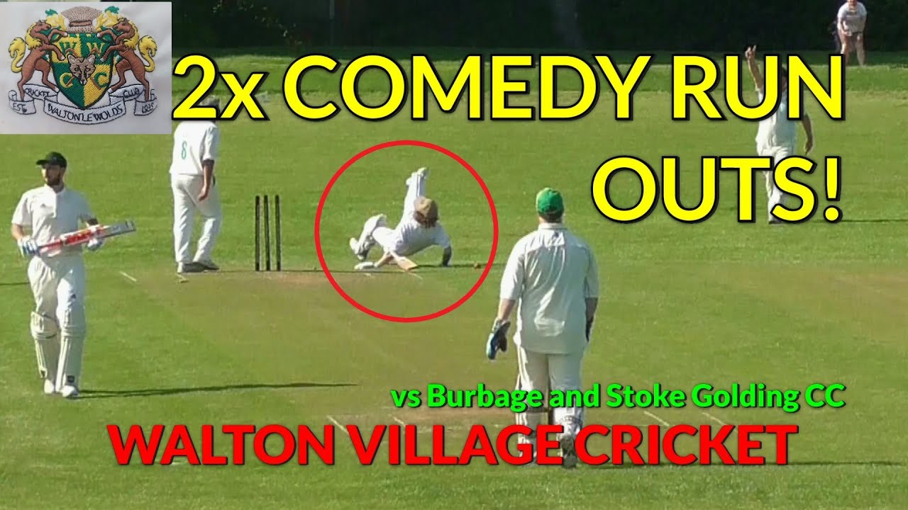 2 COMEDY RUN OUTS! - Slam Dunc's fielding masterclass - WALTON VILLAGE CRICKET vs Burbage CC