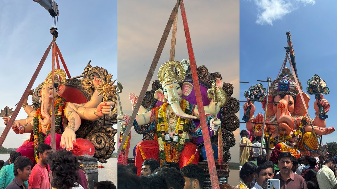 Nirmal Ganesh Visarjan 2025 | Bangalpet Lake | Nirmal Activities