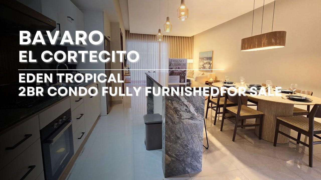 New furnished 2br condo for sale in Eden Tropical, Bavaro Punta Cana, Dominican Republic