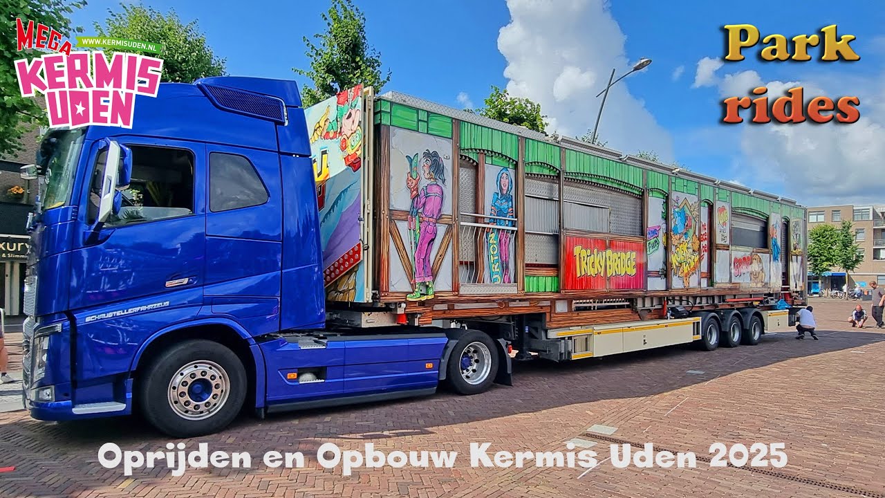 Kermis Uden 2025 - Oprijden en Opbouw Deel 3