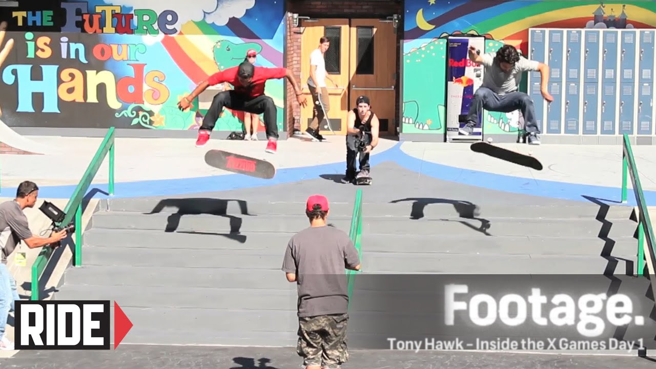 X Games 2012 Street Practice: Tony Hawk, Ryan Sheckler, Paul Rodriguez, SOTY David Gonzalez & More