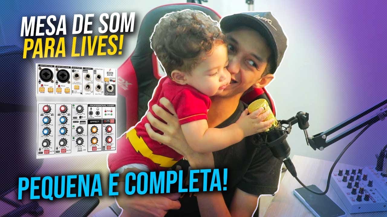 LIVE COM ÁUDIO TOP - MESA DE SOM (ARCANO MINI M2)