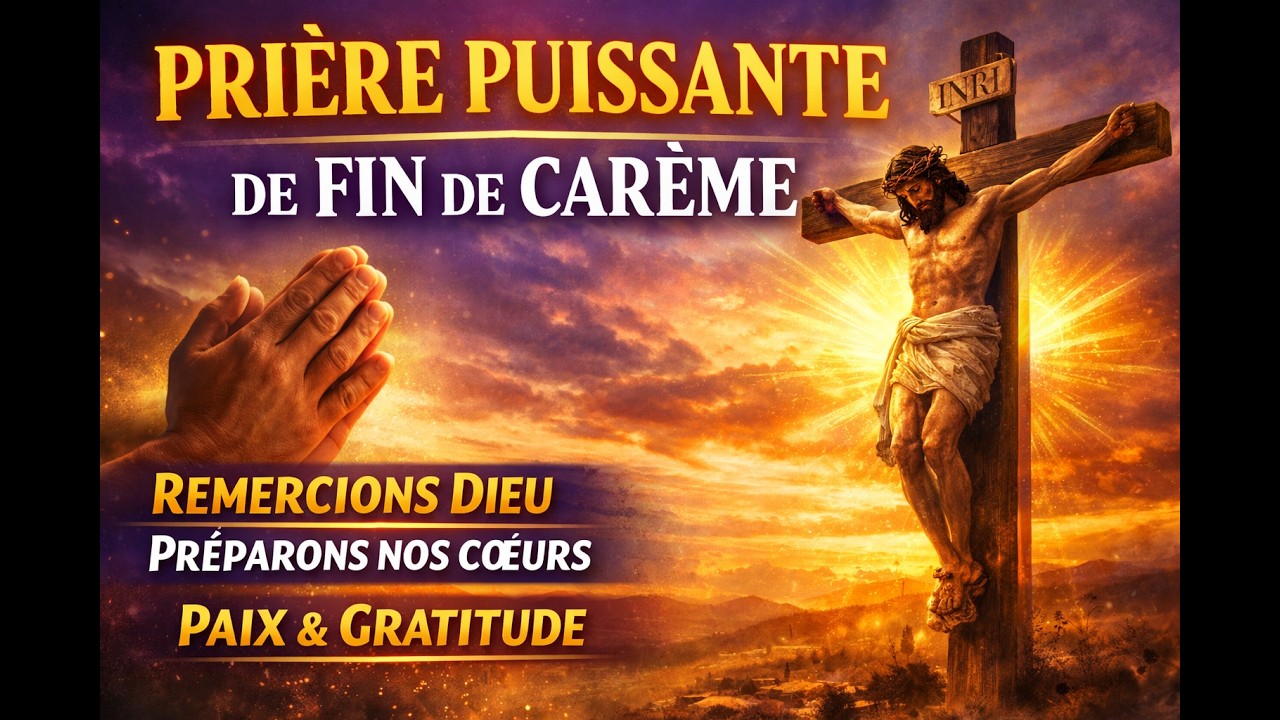 À L’APPROCHE DE LA FIN DU CARÊME  Prière du Soir de Gratitude et de Transformation