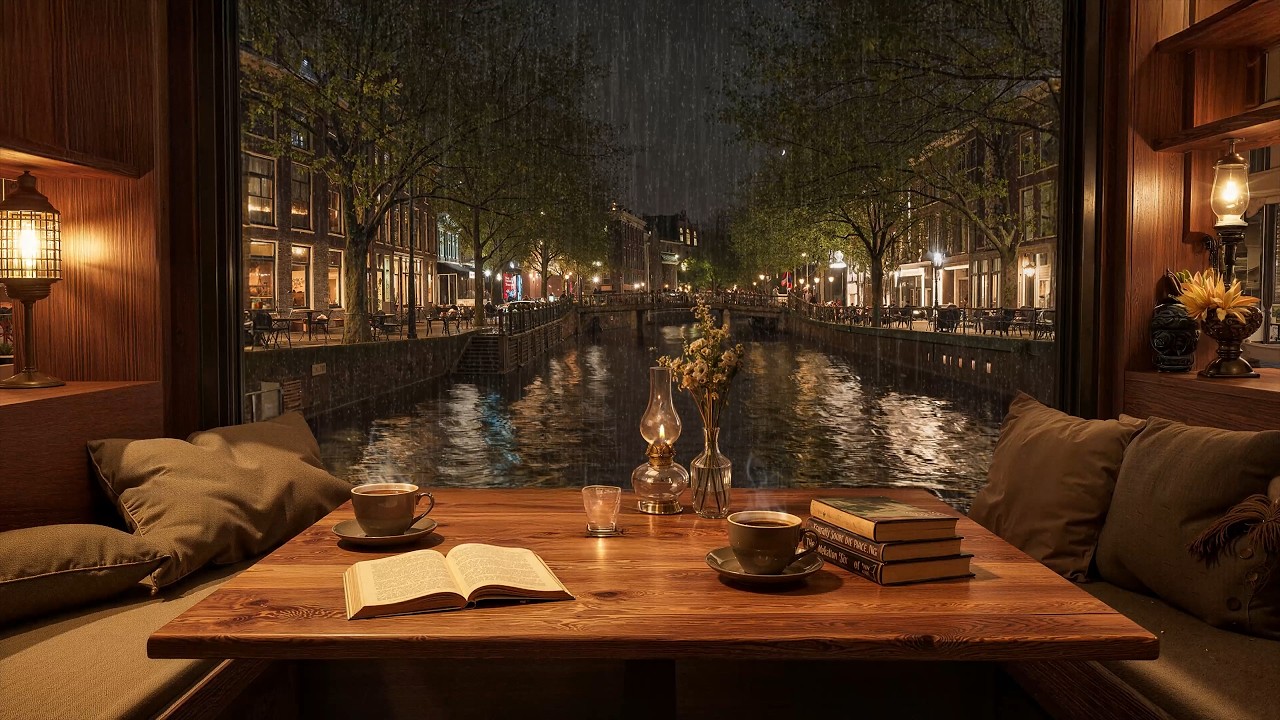 Urban Rain Jazz Escape 🌧️🌆 Soft Night Jazz & City Rain Ambience for Relax, Sleep & Focus