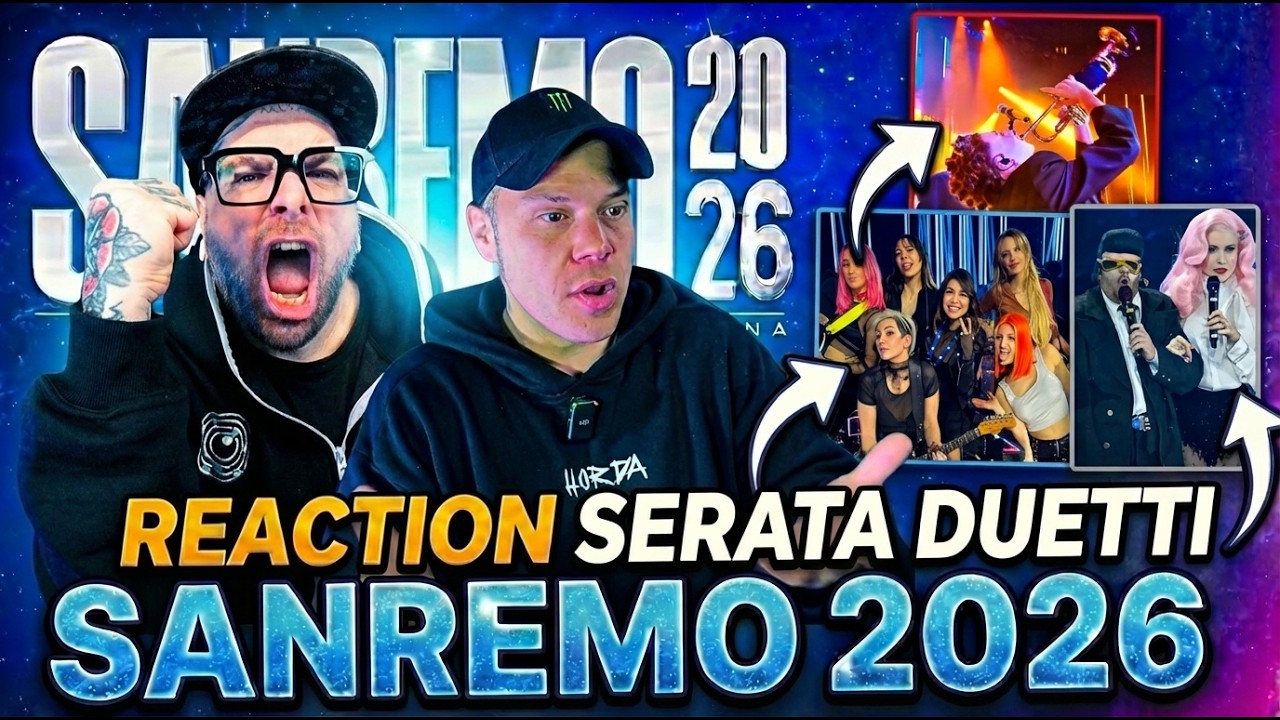Serata DUETTI : SAYF, TONY PITONY, BAMBOLE DI PEZZA, SAL DA VINCI #5 | Reaction Sanremo 2026