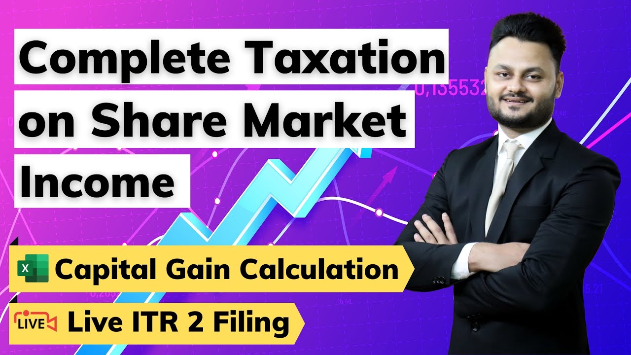 Complete Tax Guide for Share Market Income with Live ITR 2 Filing  #Sec111A #Sec112A  #CapitalGains