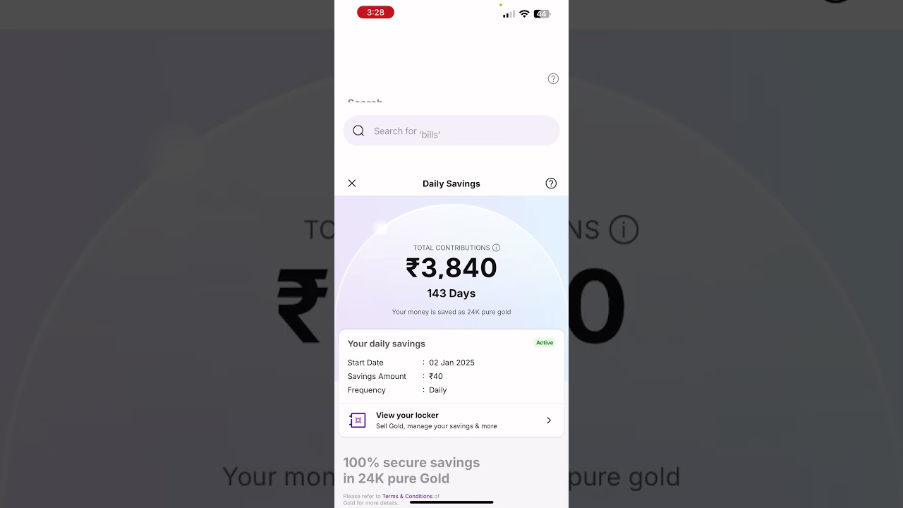 Ежедневная экономия золота Phonepe #phonepe #phonepedailysavings