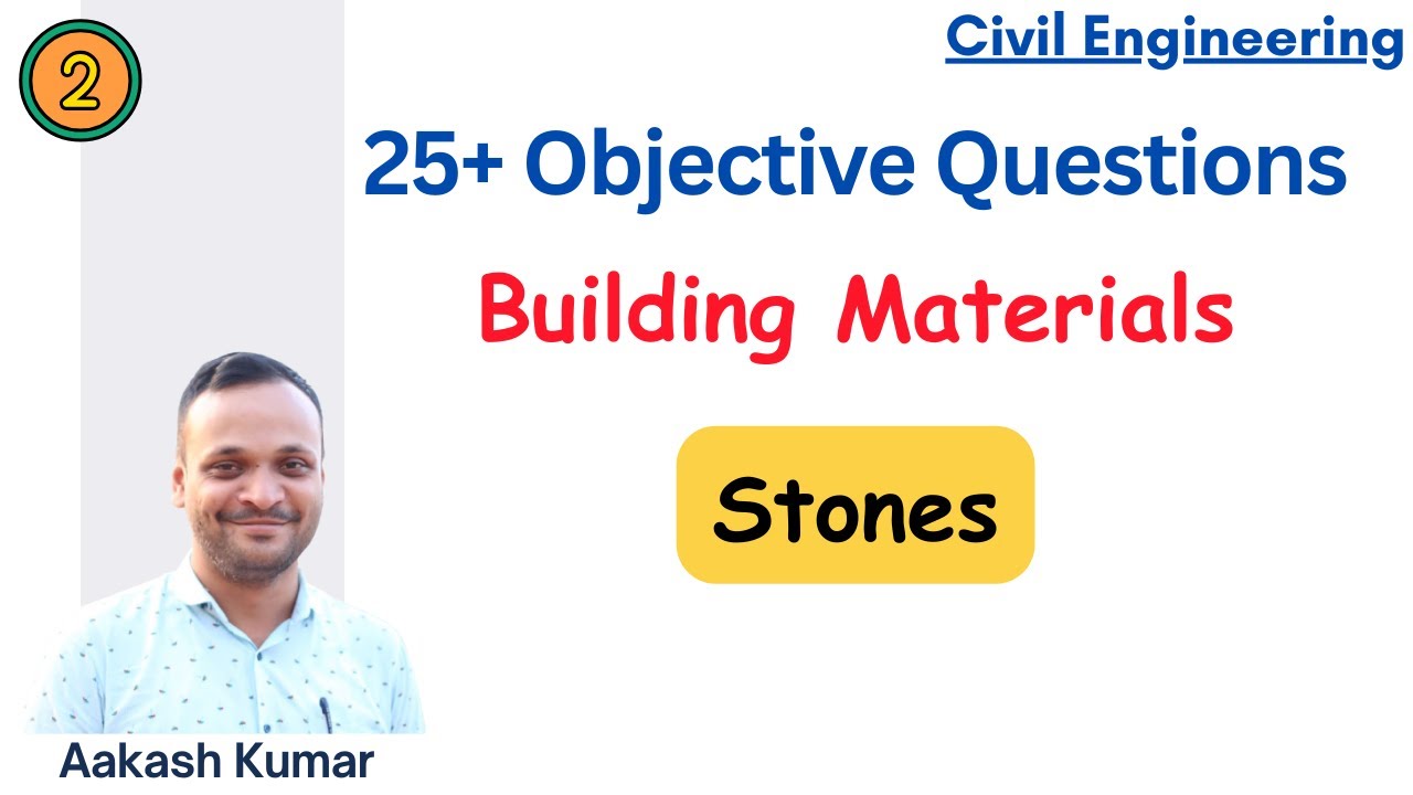 25+ Stone MCQ | Building material objective questions | Civil Engineering |