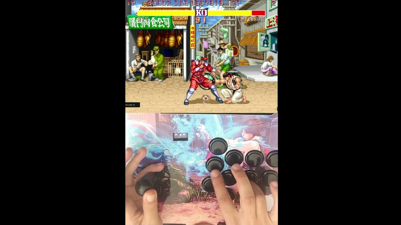 I love sf2ce so much! So i practice in a Silent Cherry MX based lever. (SLOW MOTION)