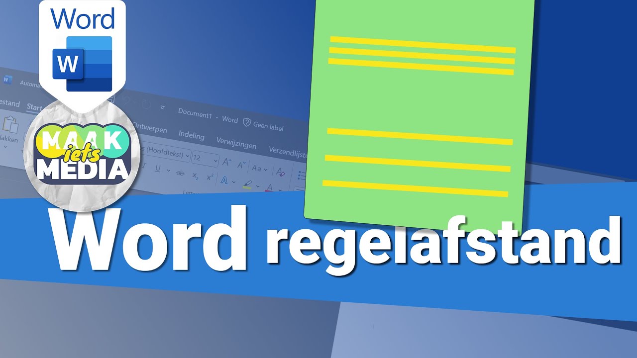 Word -  Regelafstand