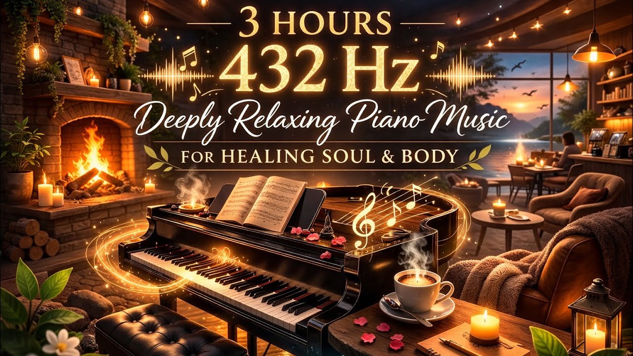 432 Hz Piano Healing Music for Deep Relaxation & Soul Healing