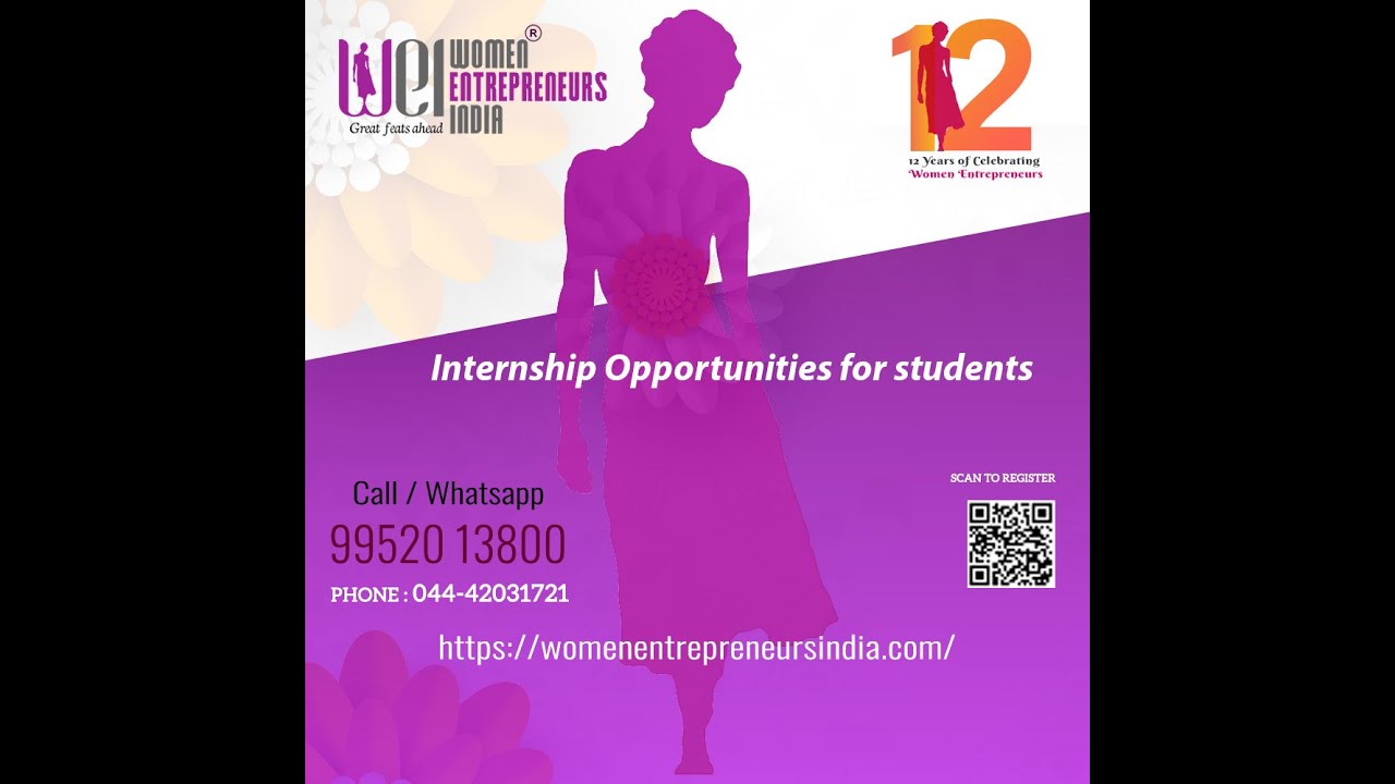 Internship Opportunities for Students by Women Entrepreneurs India
