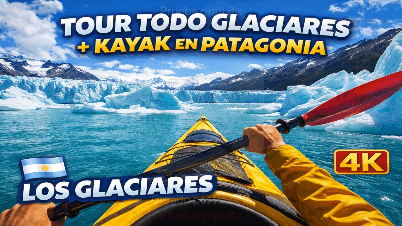POV Tour Todo Glaciares + Kayak Patagonia 🇦🇷 | POV Glacier tour and kayak Glacier National Park 4K