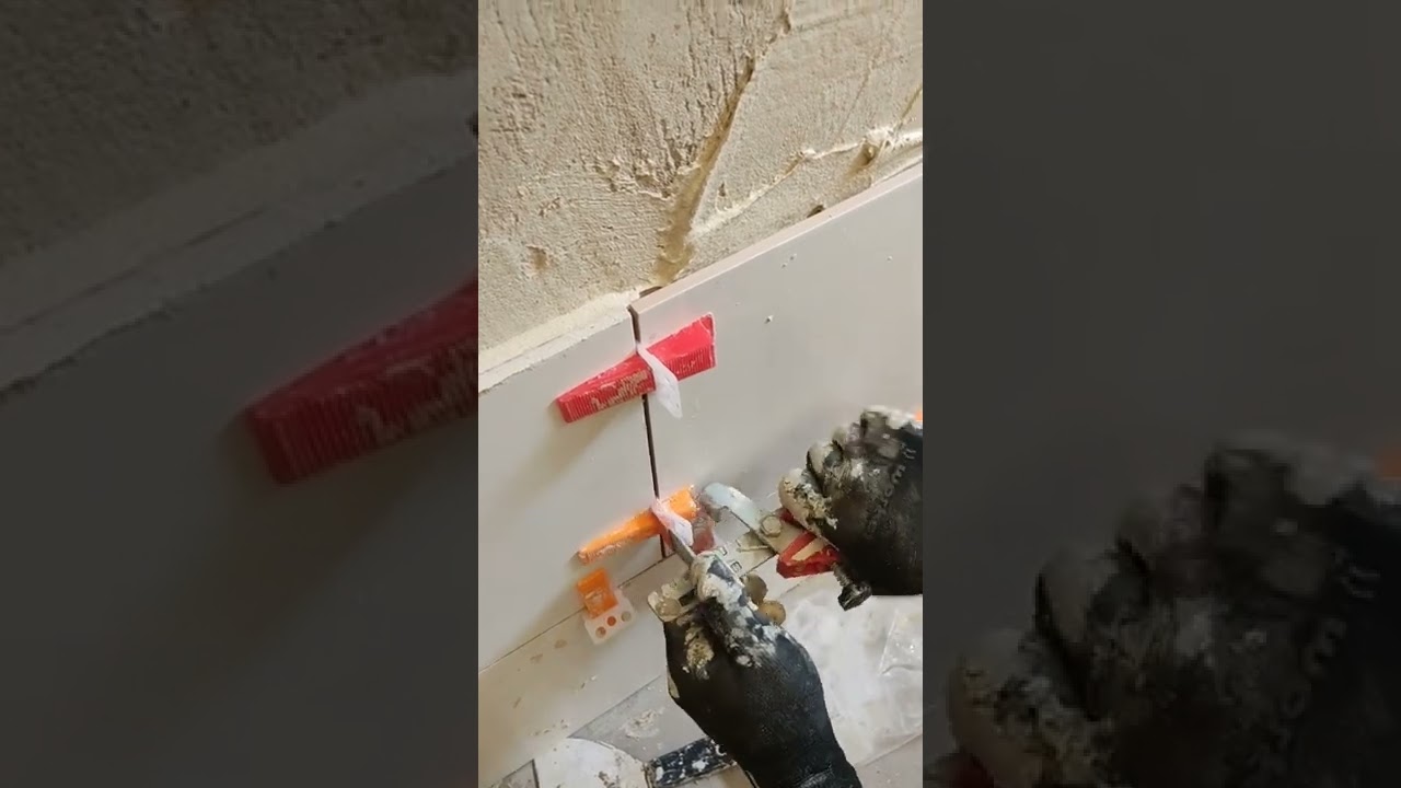 Tile leveling system #shorts