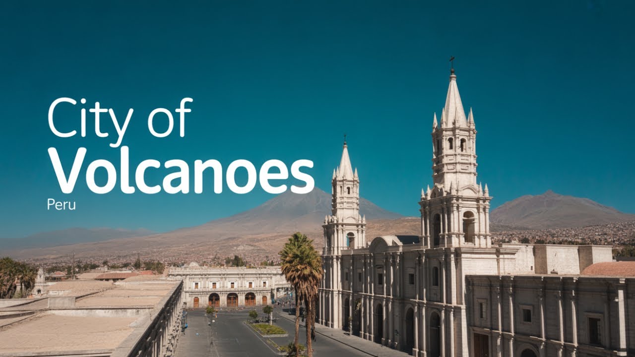 Arequipa, Peru From Above | Clean 4K Aerial City Views