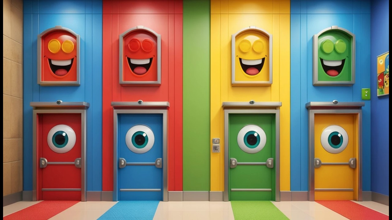 Four Little Toy Elevators Up Down Up | Learning Opposites & Counting Song