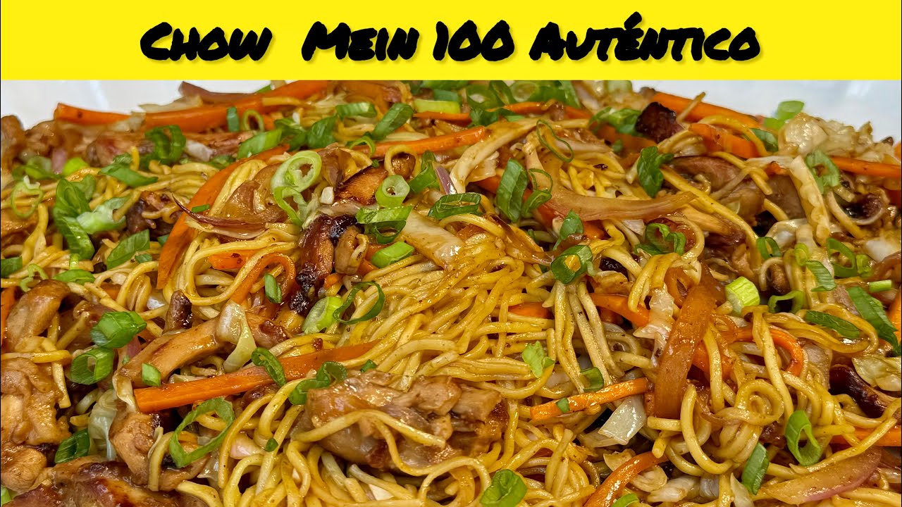 CHOW MAIN RECETA DE RESTAURANT / COMIDA CHINA / CHOW MEIN DE POLLO 