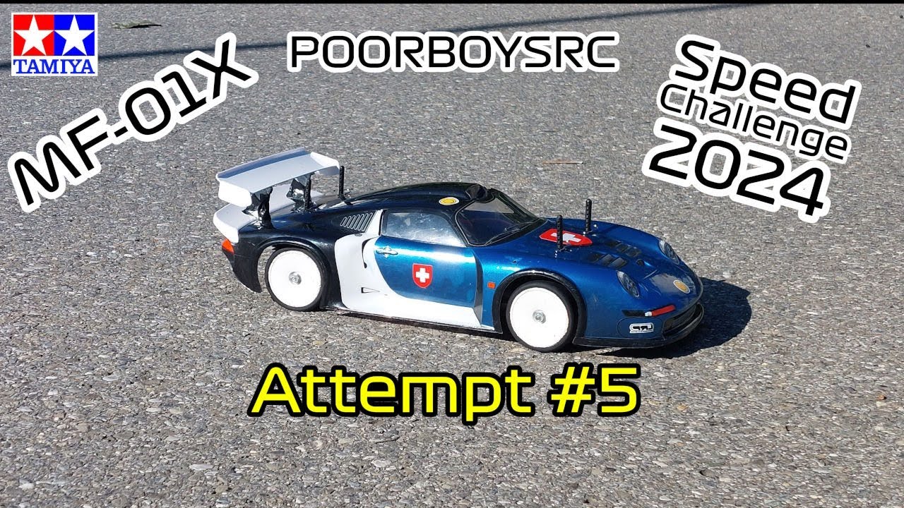 Tamiya MF-01X | 71 MPH 114 km/h - brushed | @poorboysrc Speed Challenge 2024