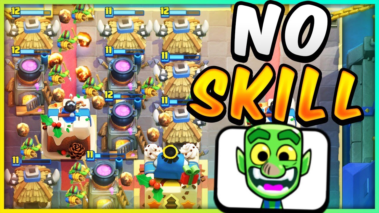 NEW NO SKILL DECK BEATS THE BEST PLAYERS IN THE WORLD! &mdash; Clash Royale
