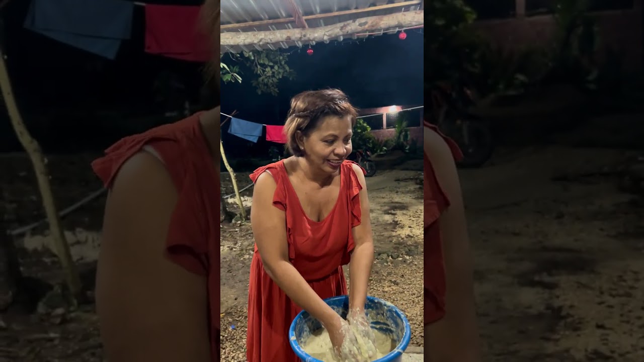 Preparando unas ricas torrejas o buñuelos