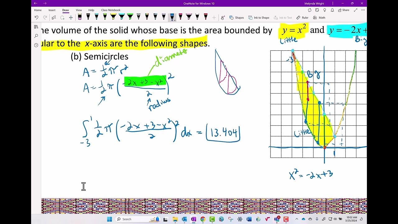 8.6 Volume with Cross Sections