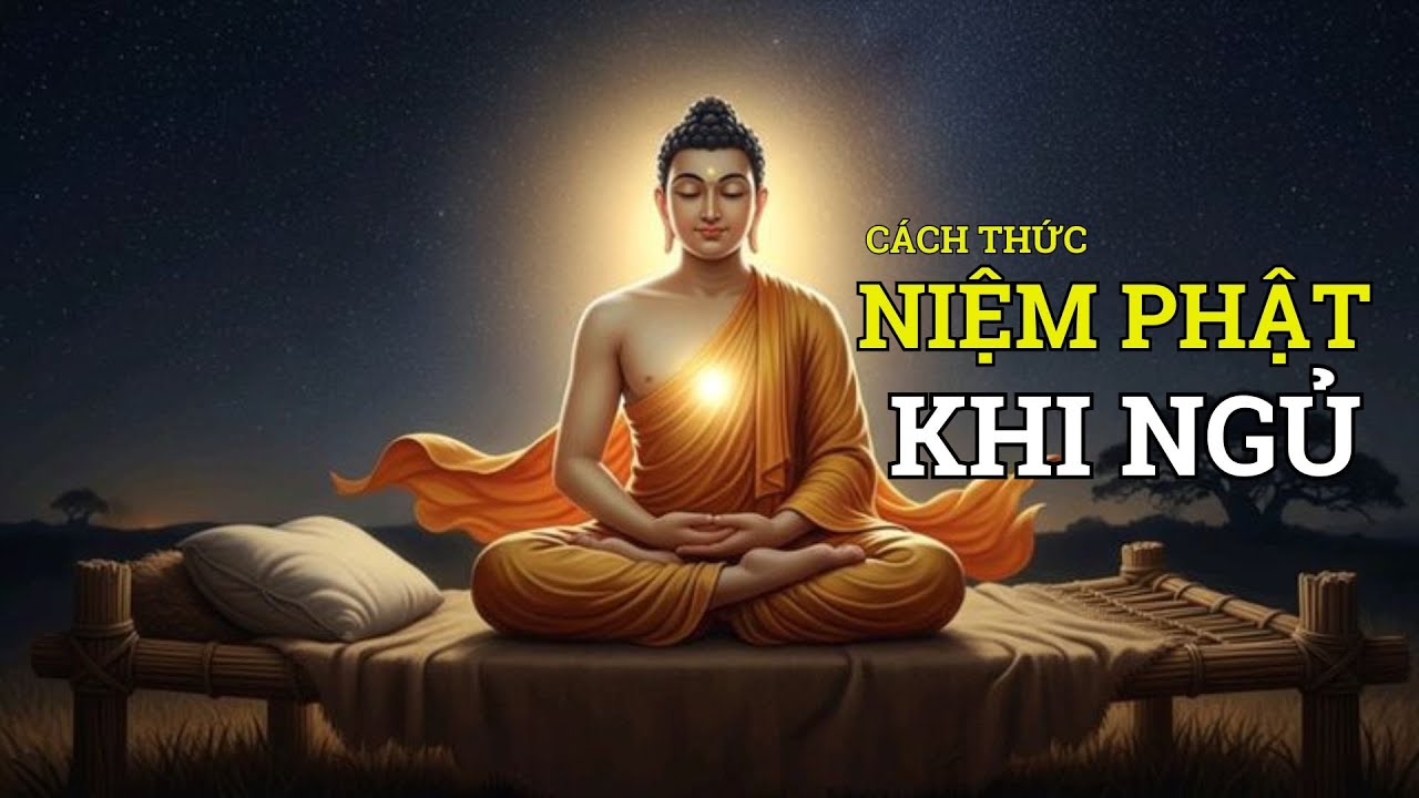 Cách Niệm Phật Khi Nằm Ngủ  đặc biệt MẤT NGỦ càng nên nghe #niemphat #tutaptutam #phatphapnhiemmau