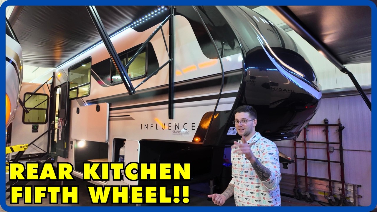 Rear Kitchen Fifth Wheel! 2026 Grand Design Influence 3203GK