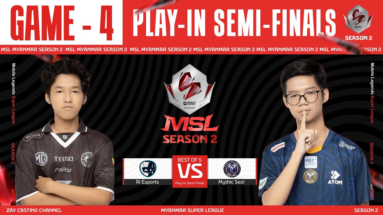 [Game - 4] Ai Esports Vs Mythic Seal | MLBB Super League Season 2