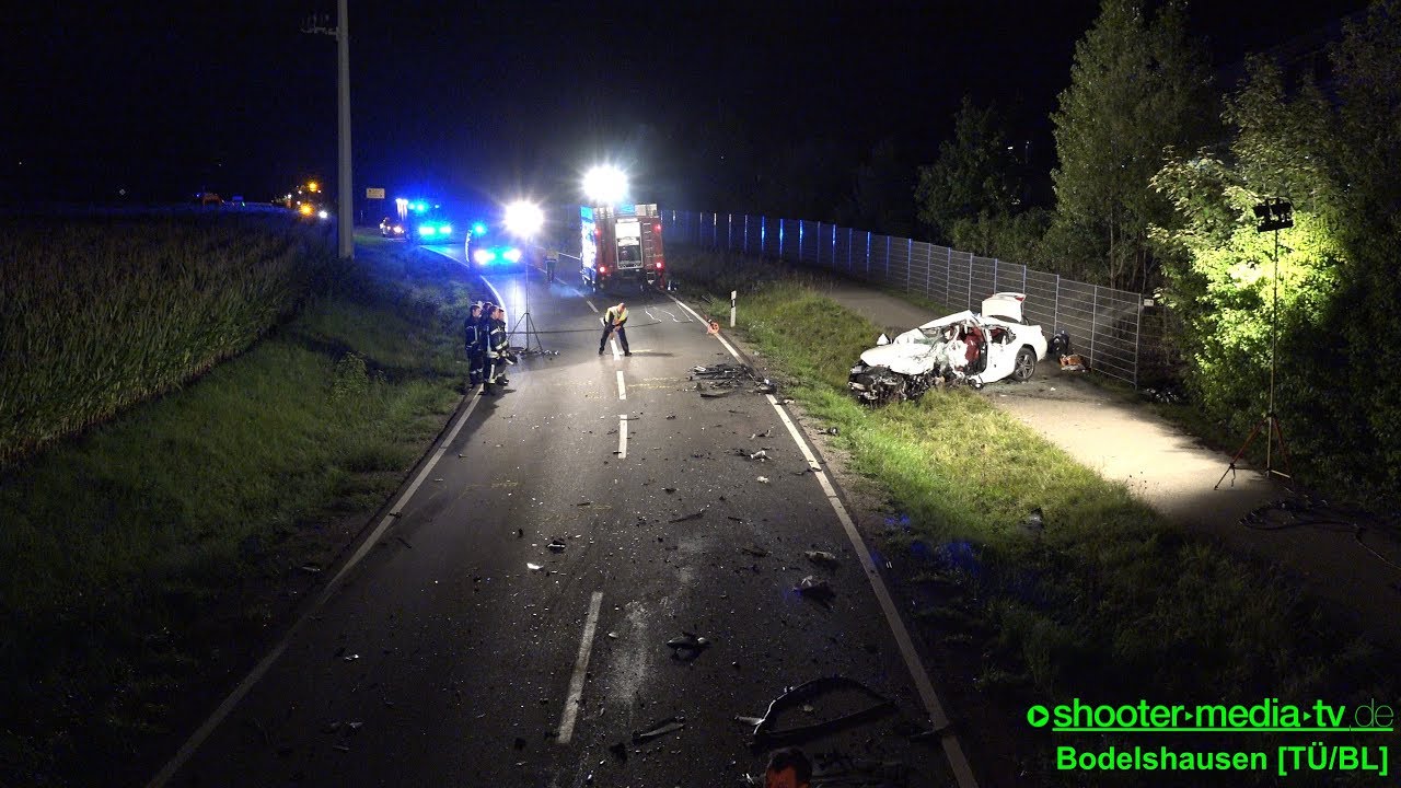 [Heftige Frontalkollision] - AUDI CONTRA PORSCHE - [Tödlicher Unfall] - RETTUNGSEINSATZ  [E]
