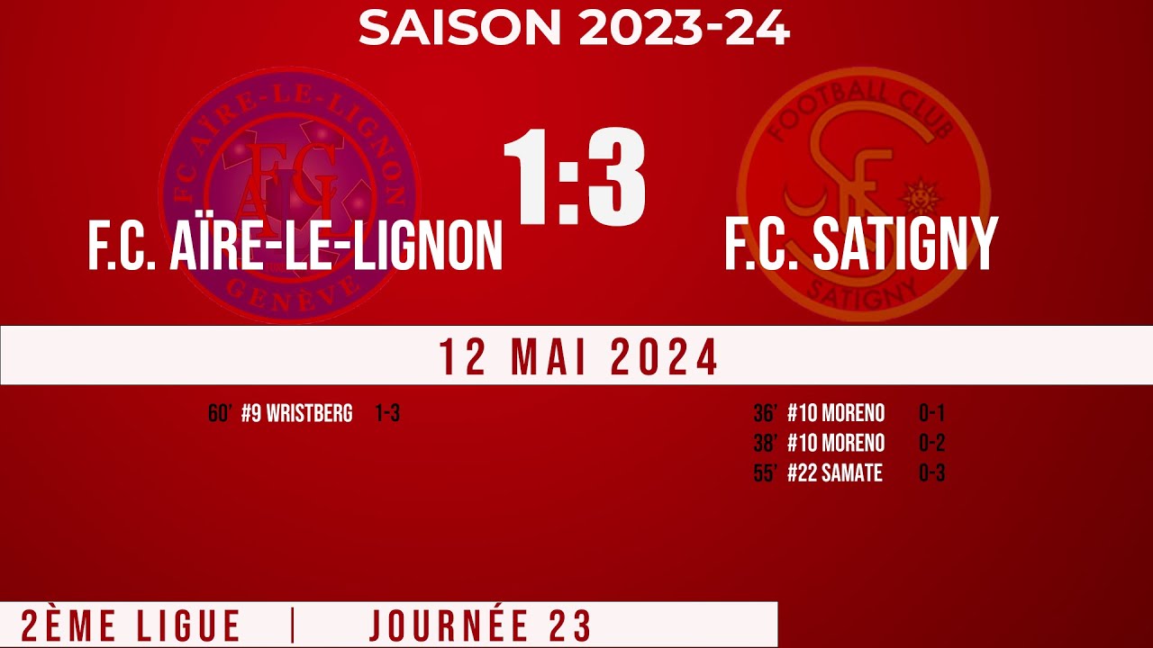 F.C. Aïre-le-Lignon 1 - F.C. Satigny 1 [12.05.2024]