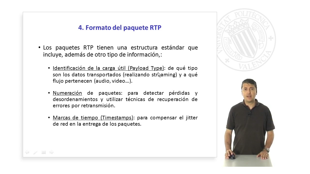 Formato del paquete RTP |  | UPV