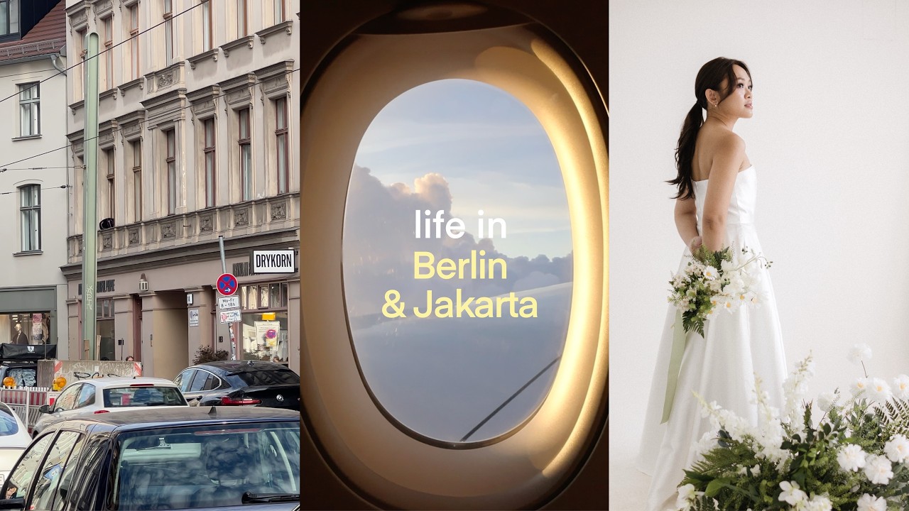 life in berlin and jakarta | wedding dress hunting, new hair color, prewed shoot