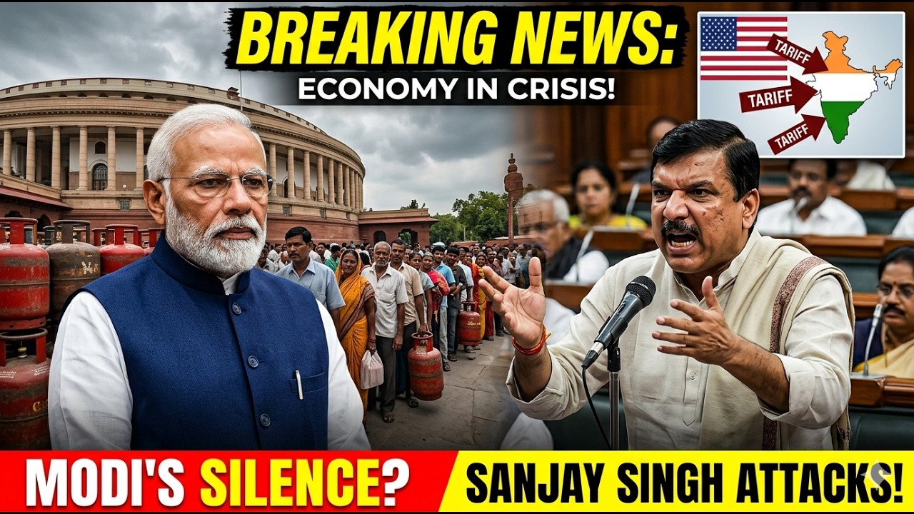 AAP Attacks PM Modi Over US Tariffs & LPG Crisis | Sanjay Singh’s Big Statement