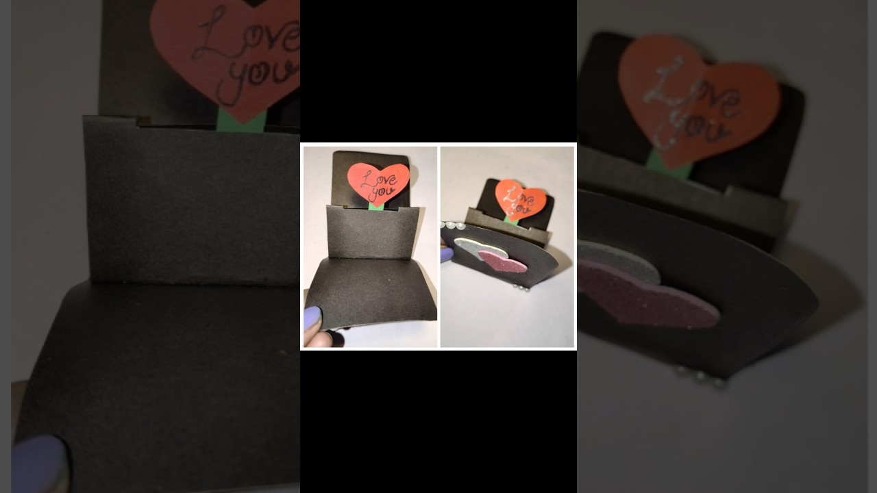 Pop up heart card | heart slider card | DIY secret message card
