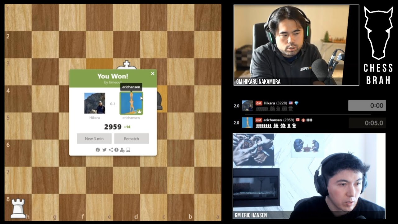 GM Hikaru Nakamura annoyed after being flagged by GM Eric Hansen