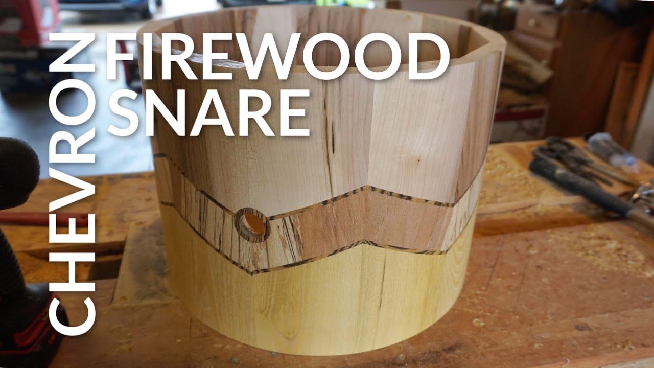 FIREWOOD SNARE: Part III  #drumbuilding #stavedrum